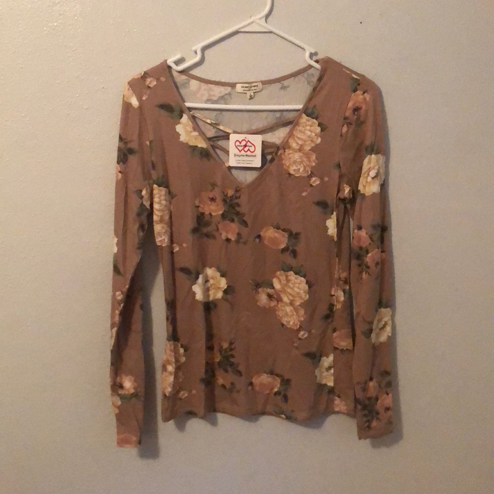 Long sleeve floral shirt